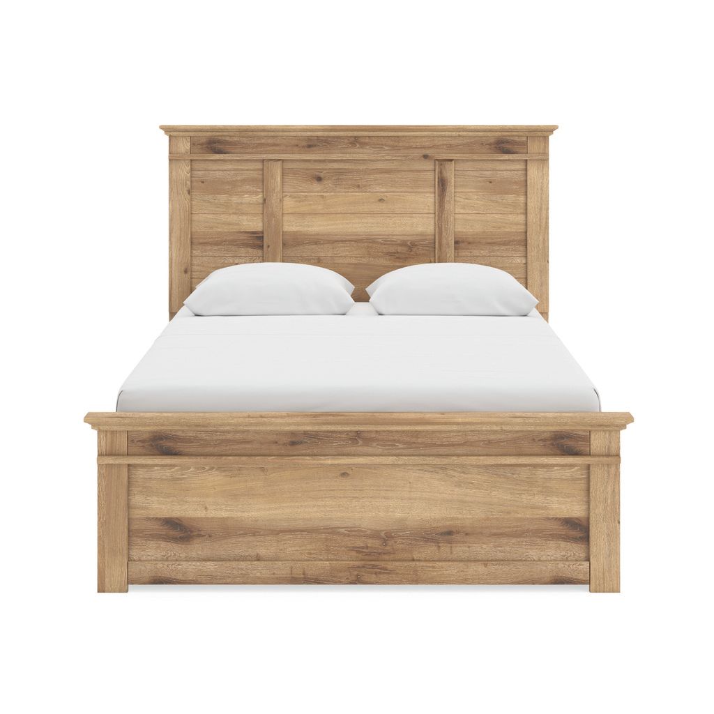 Allihauser Queen Panel Storage Bed In Tan NCB1170B8