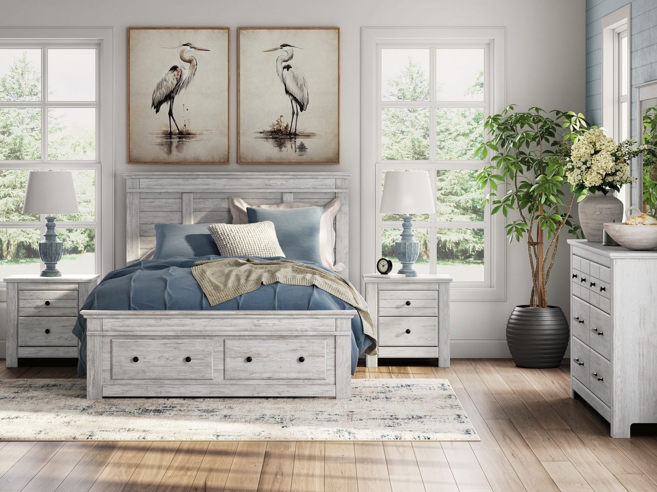 Allihauser Dresser In White Wash NCB117131