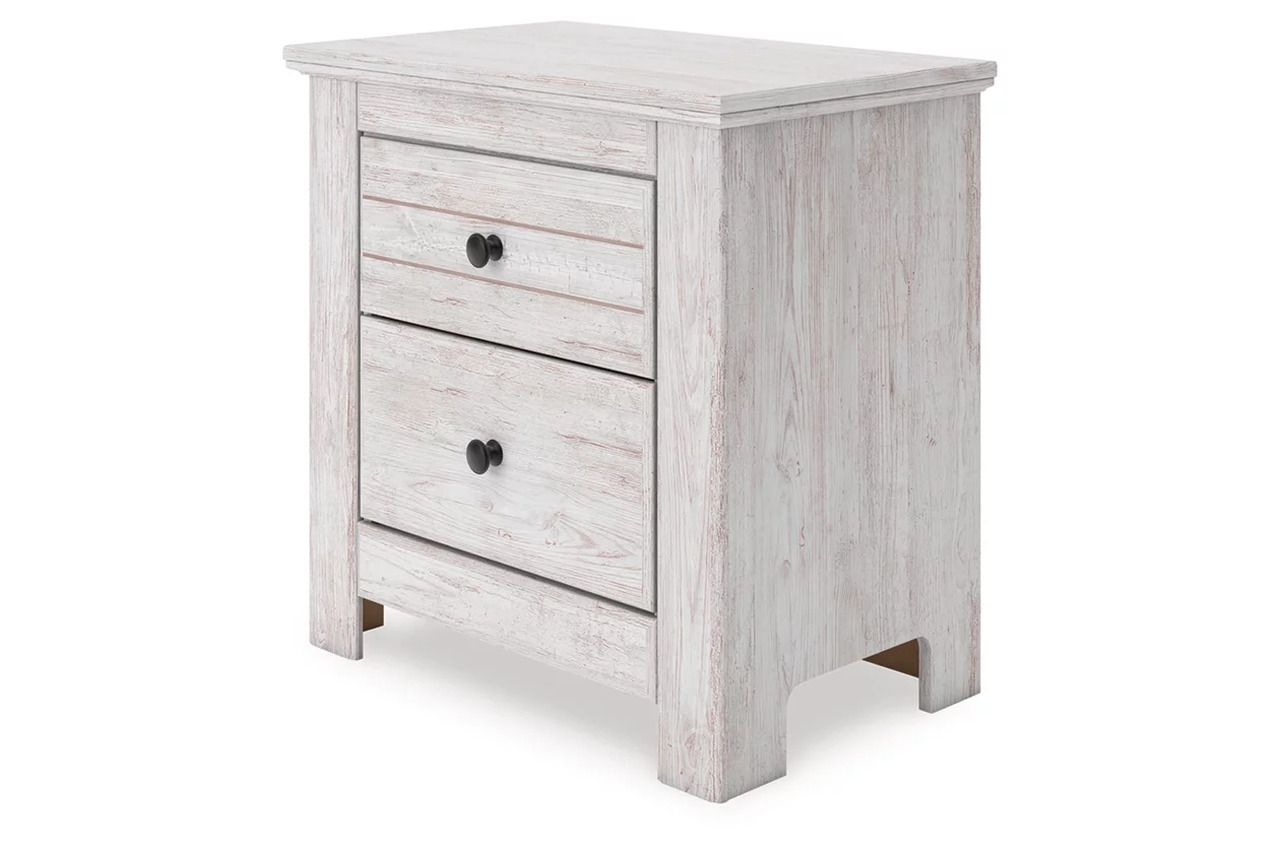 Allihauser Nightstand In White Wash NCB117192