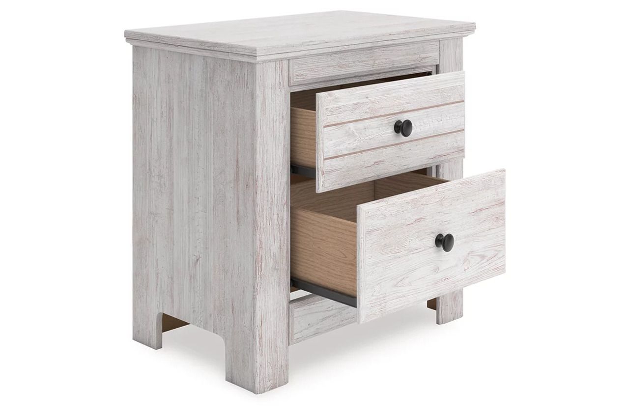 Allihauser Nightstand In White Wash NCB117192
