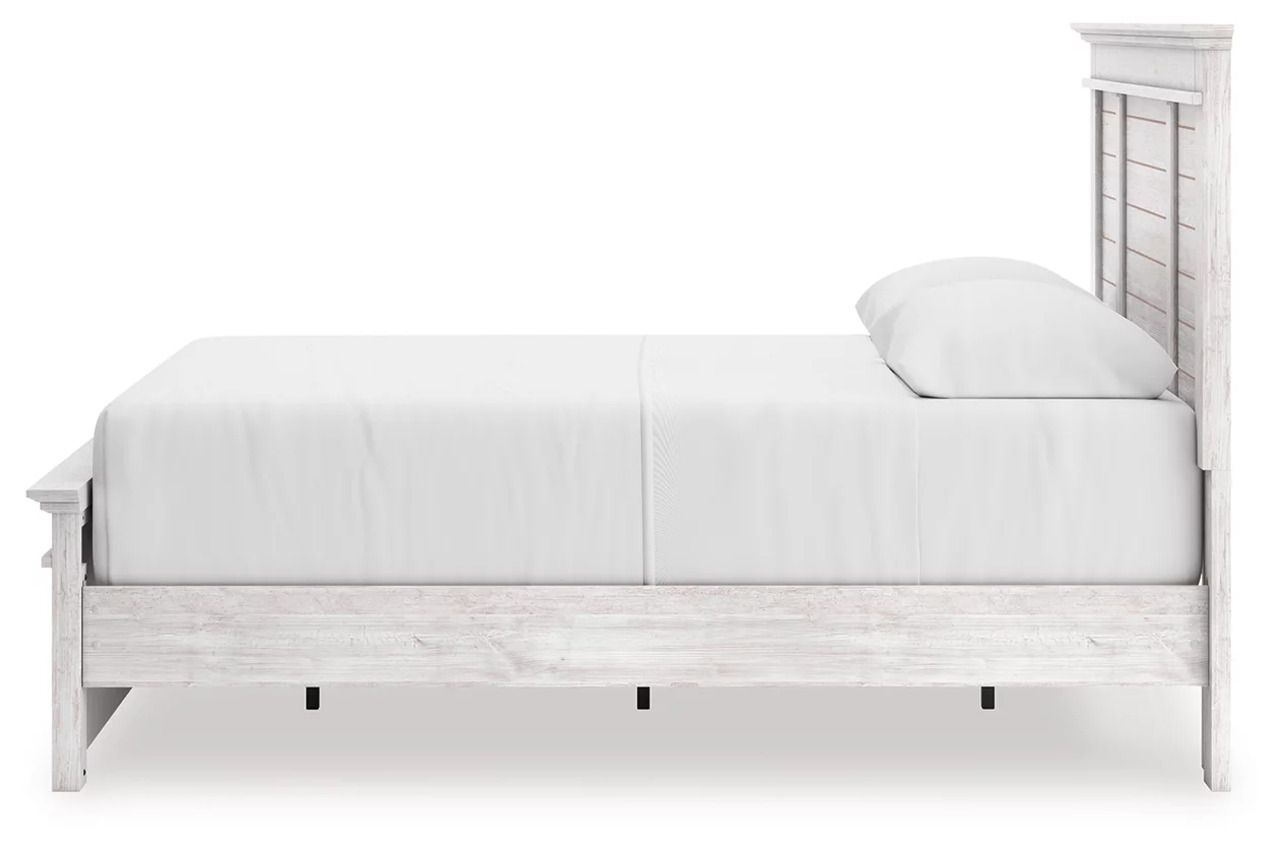 Allihauser Queen Panel Storage Bed In White Wash NCB1171B16