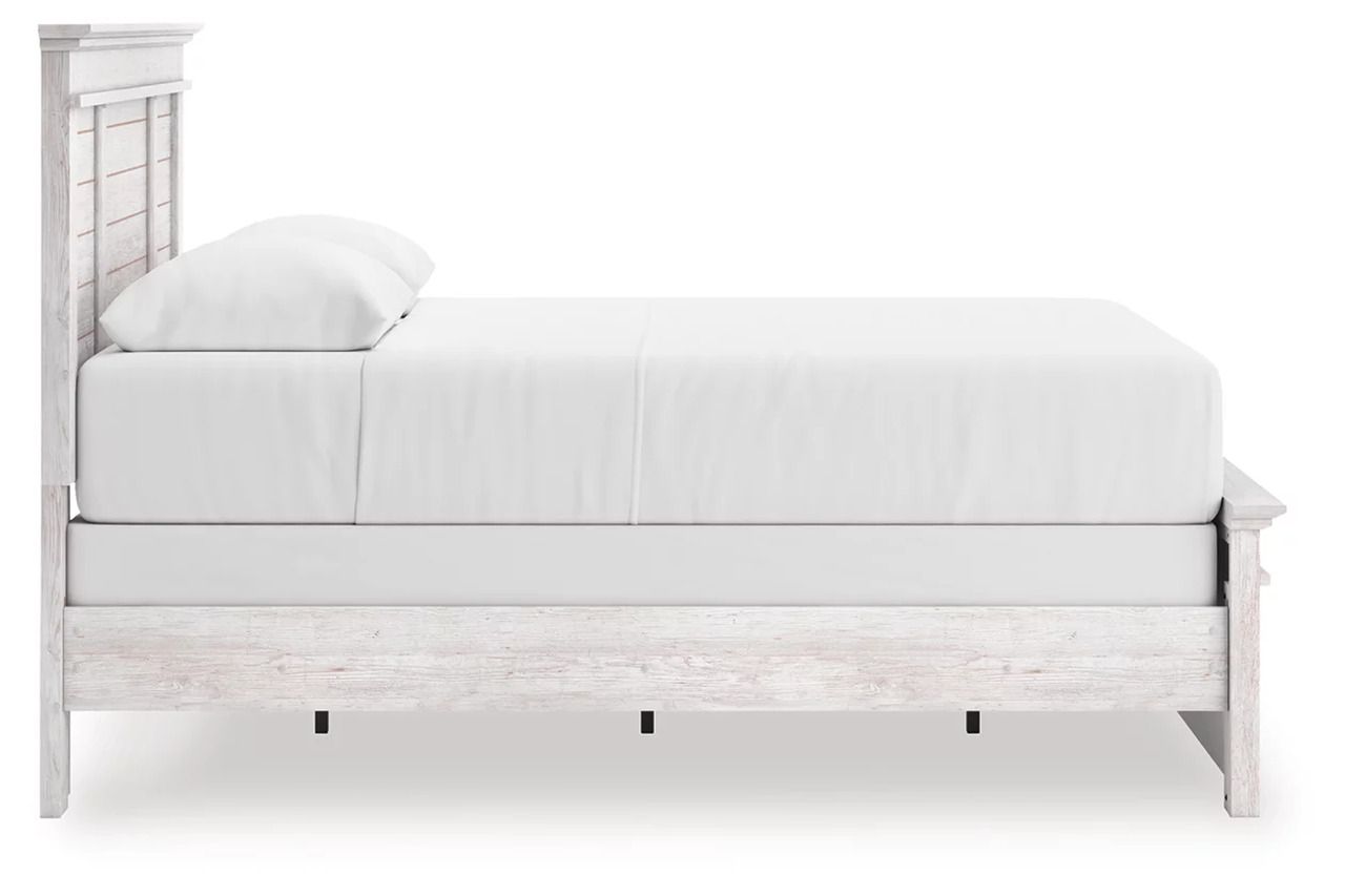 Allihauser Queen Panel Bed In White Wash NCB1171B2