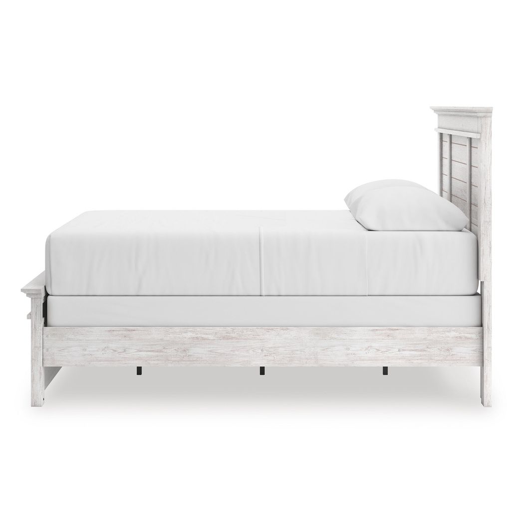 Allihauser Queen Panel Bed In White Wash NCB1171B2