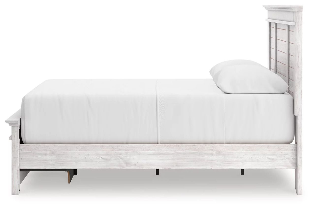 Allihauser Queen Panel Storage Bed In White Wash NCB1171B4