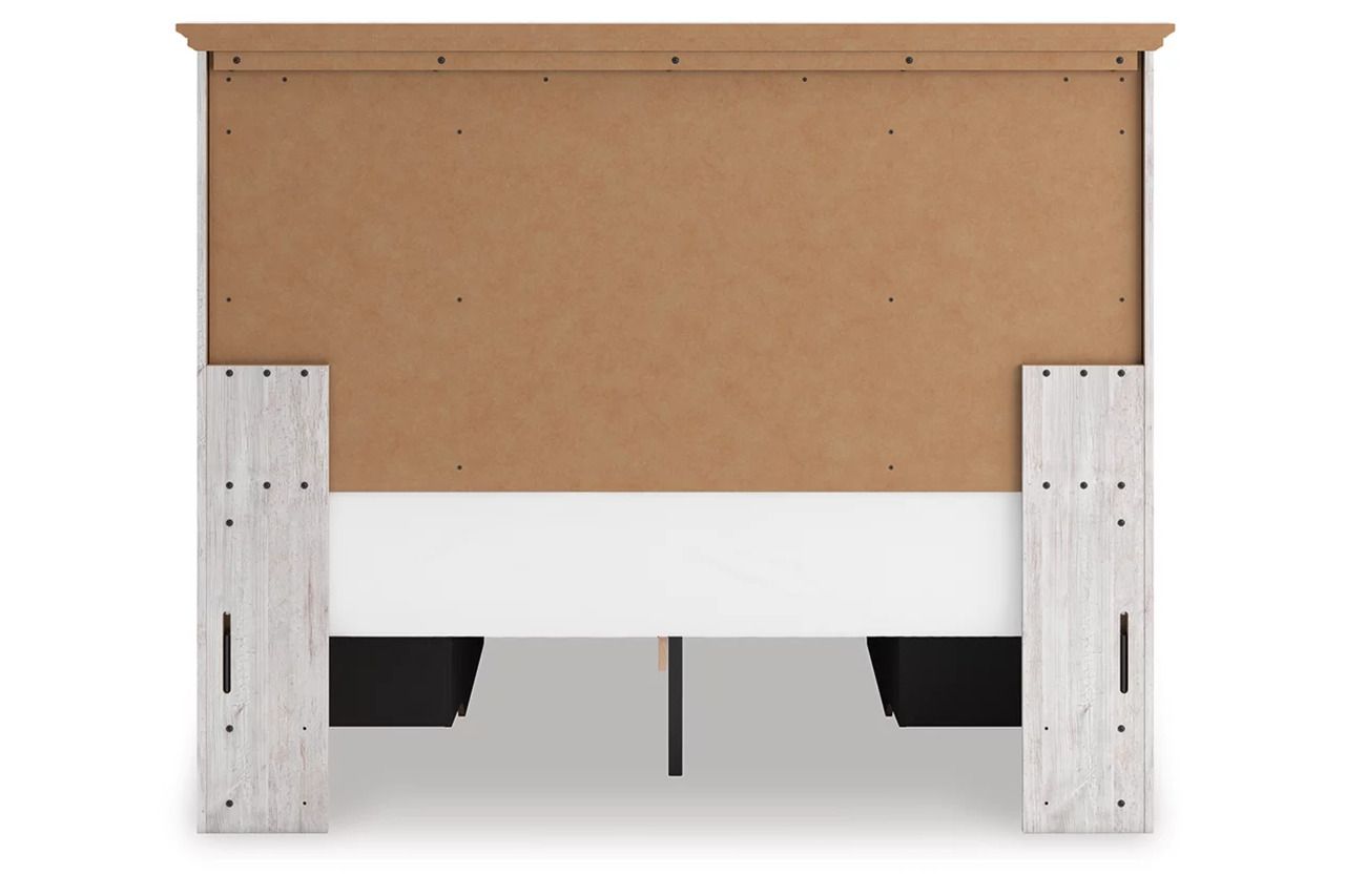 Allihauser Queen Panel Storage Bed In White Wash NCB1171B7