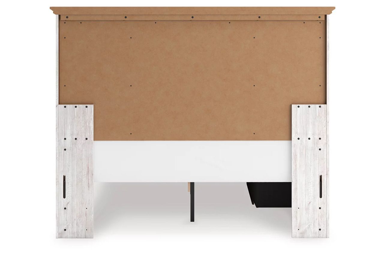 Allihauser Queen Panel Storage Bed In White Wash NCB1171B9