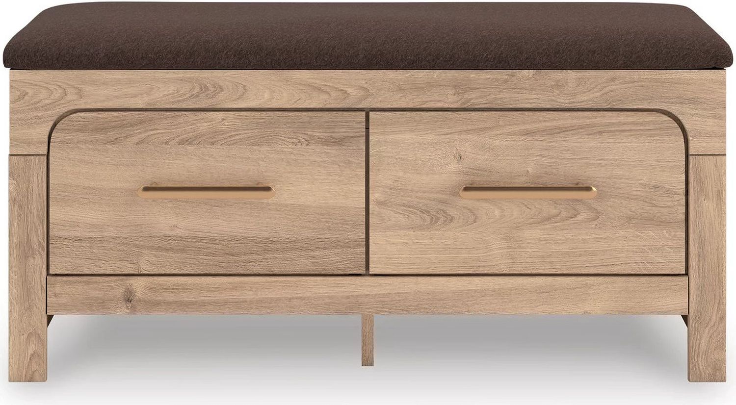 Prandefort Bedroom Storage Bench In Tan and Brown NCB136009