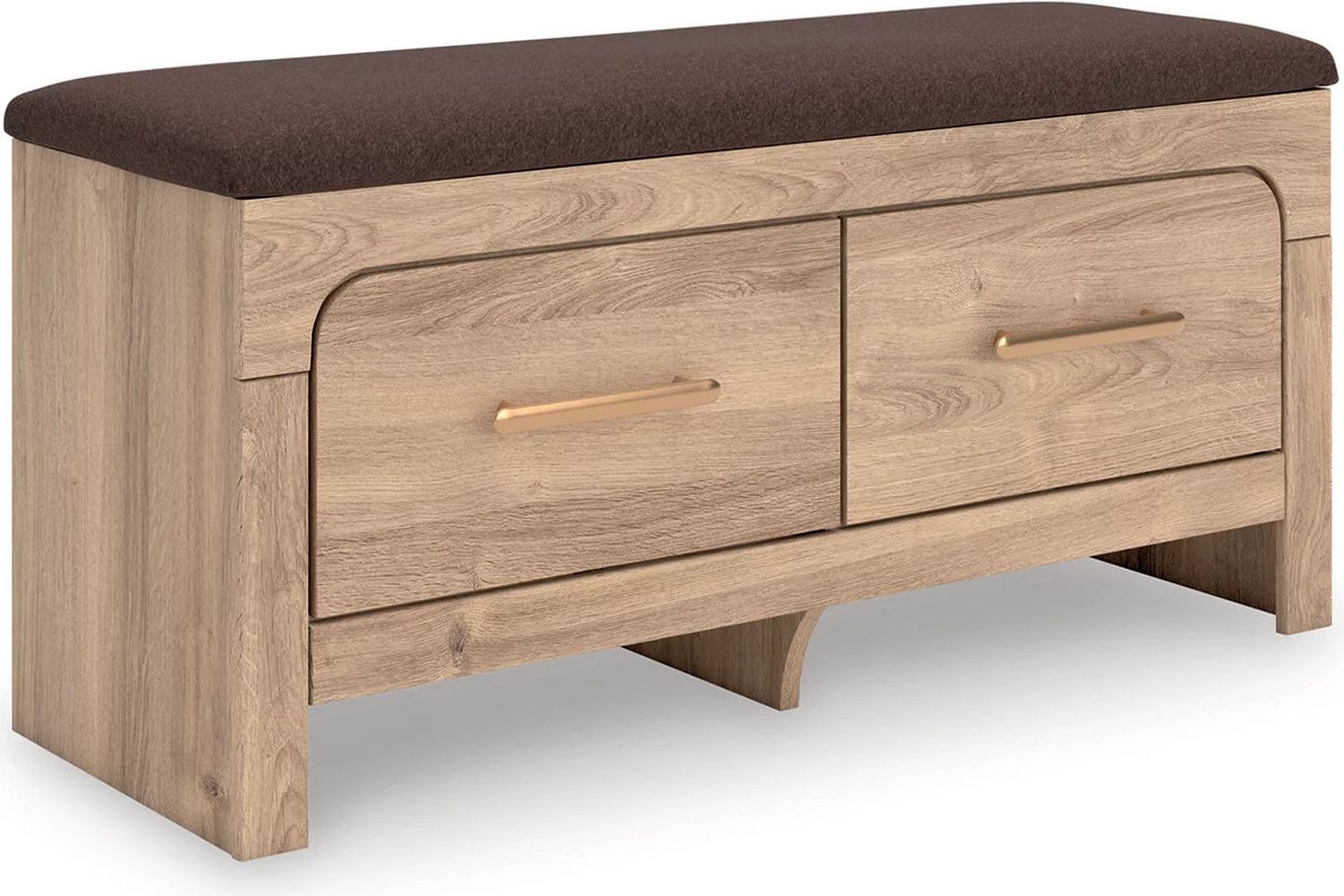 Prandefort Bedroom Storage Bench In Tan and Brown NCB136009