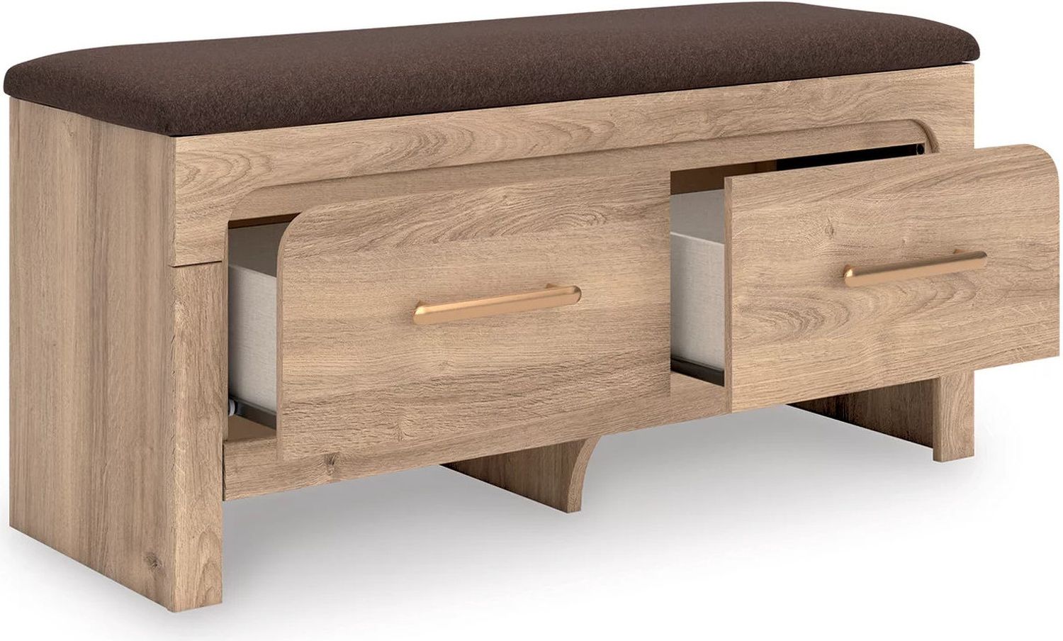 Prandefort Bedroom Storage Bench In Tan and Brown NCB136009