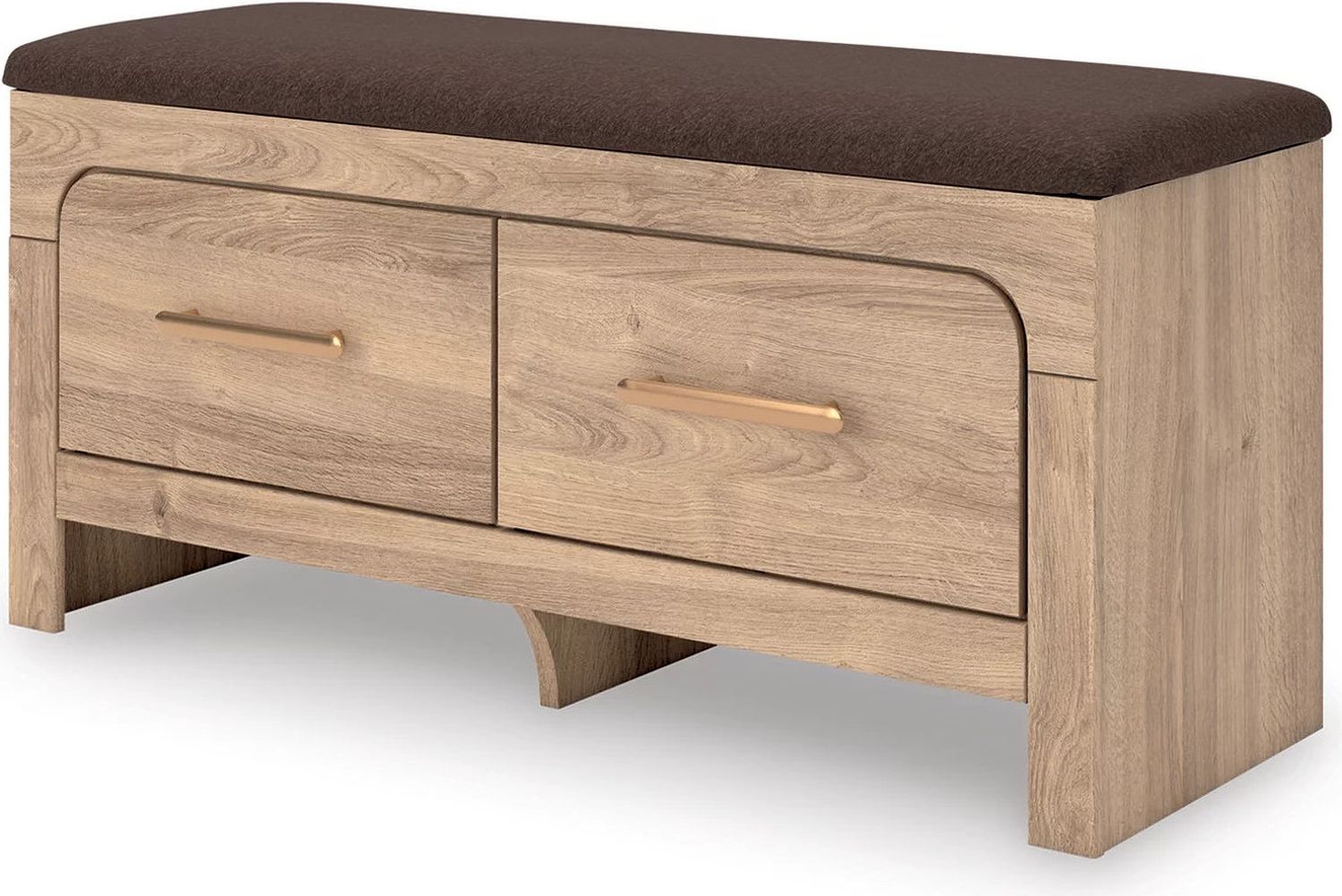 Prandefort Bedroom Storage Bench In Tan and Brown NCB136009