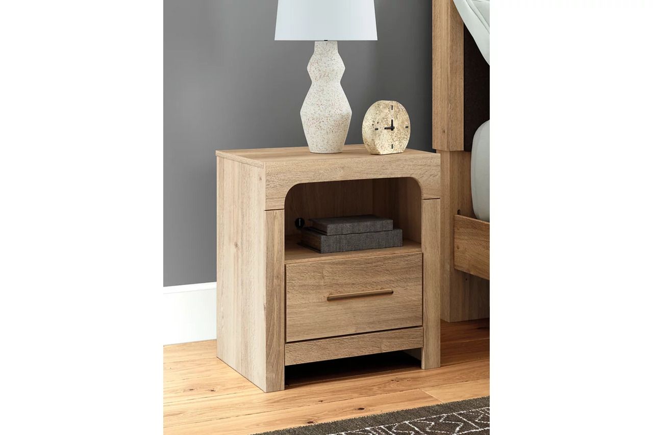 Prandefort Nightstand In Tan NCB136091