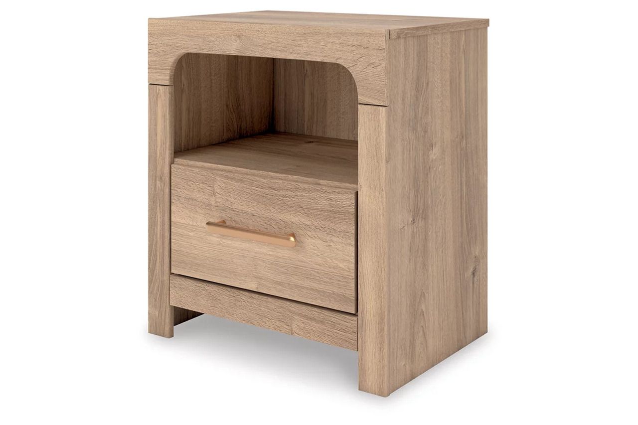 Prandefort Nightstand In Tan NCB136091