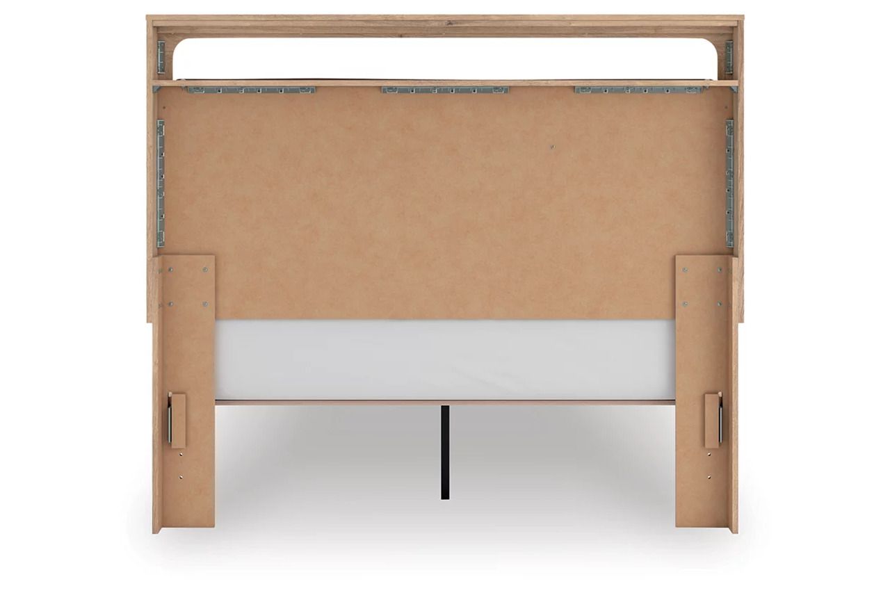 Prandefort Queen Upholstered Platform Bed In Tan NCB1360B10