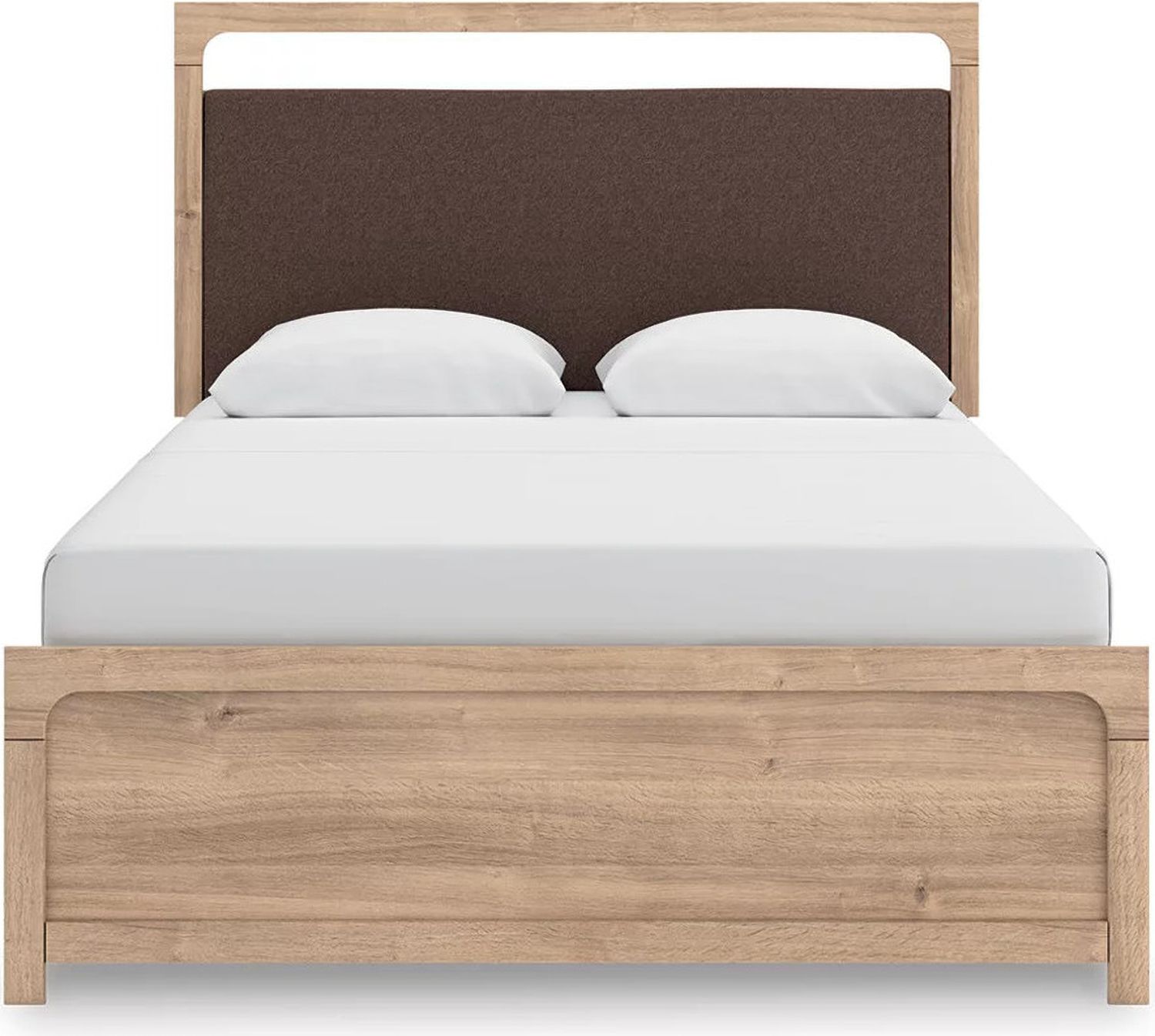 Prandefort Queen Upholstered Panel Bed In Tan NCB1360B4