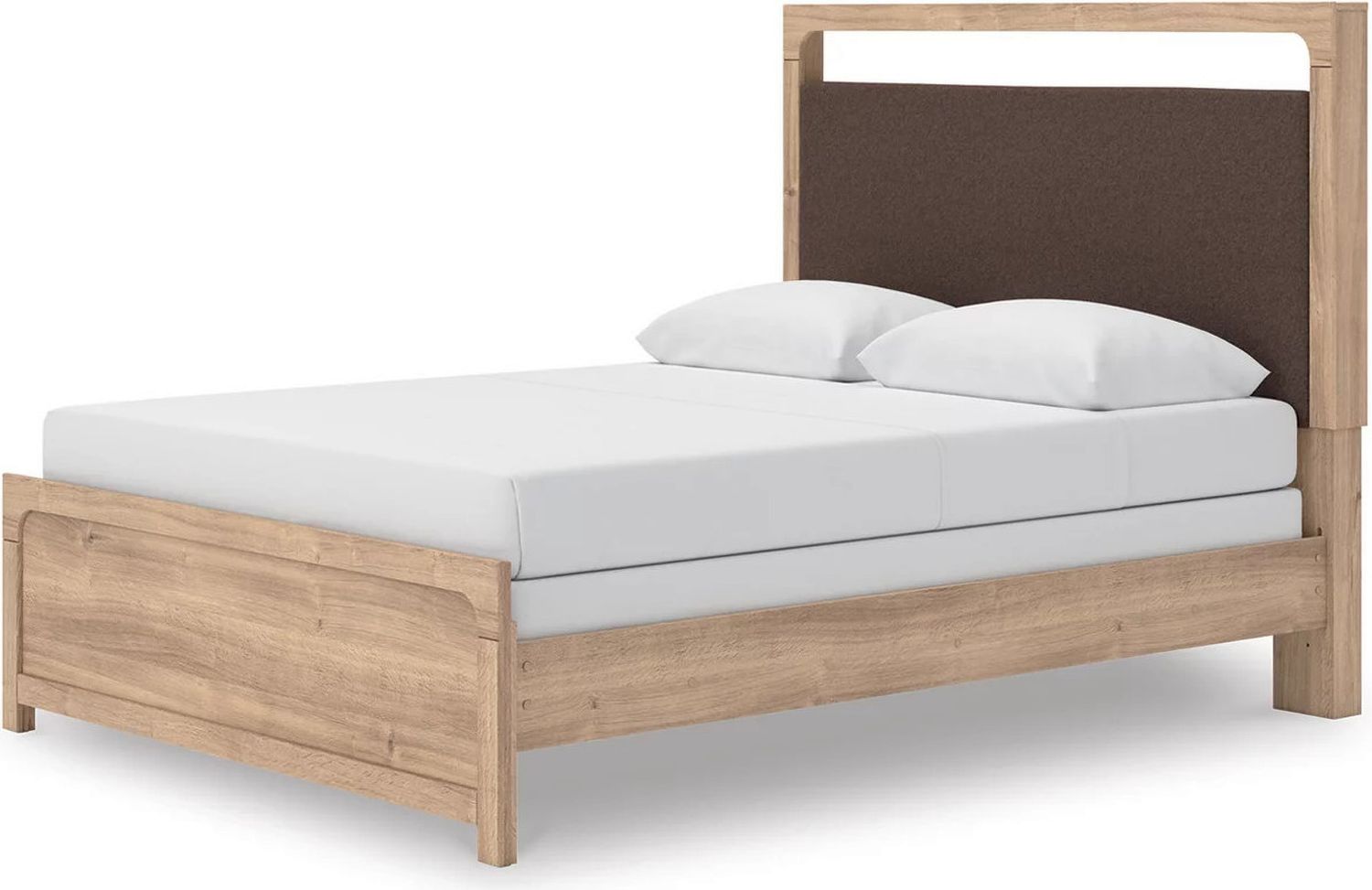 Prandefort Queen Upholstered Panel Bed In Tan NCB1360B4