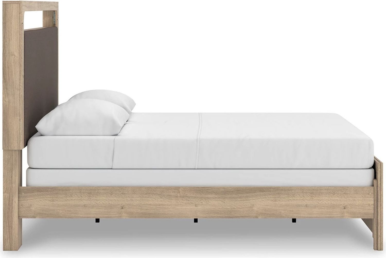 Prandefort Queen Upholstered Panel Bed In Tan NCB1360B4