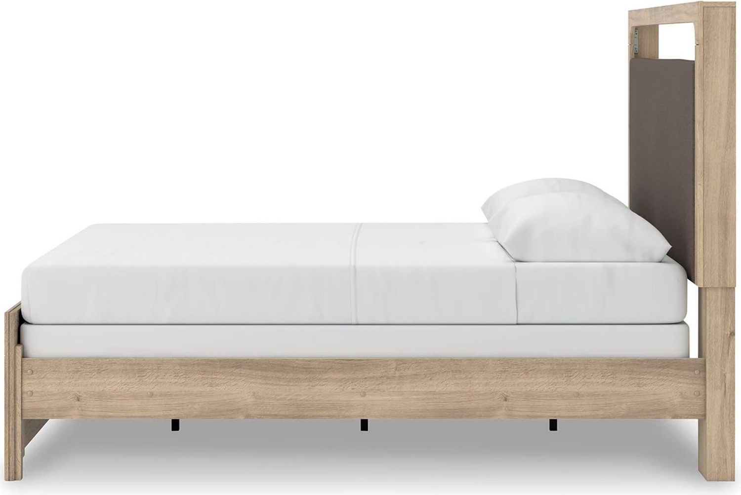 Prandefort Queen Upholstered Panel Bed In Tan NCB1360B4