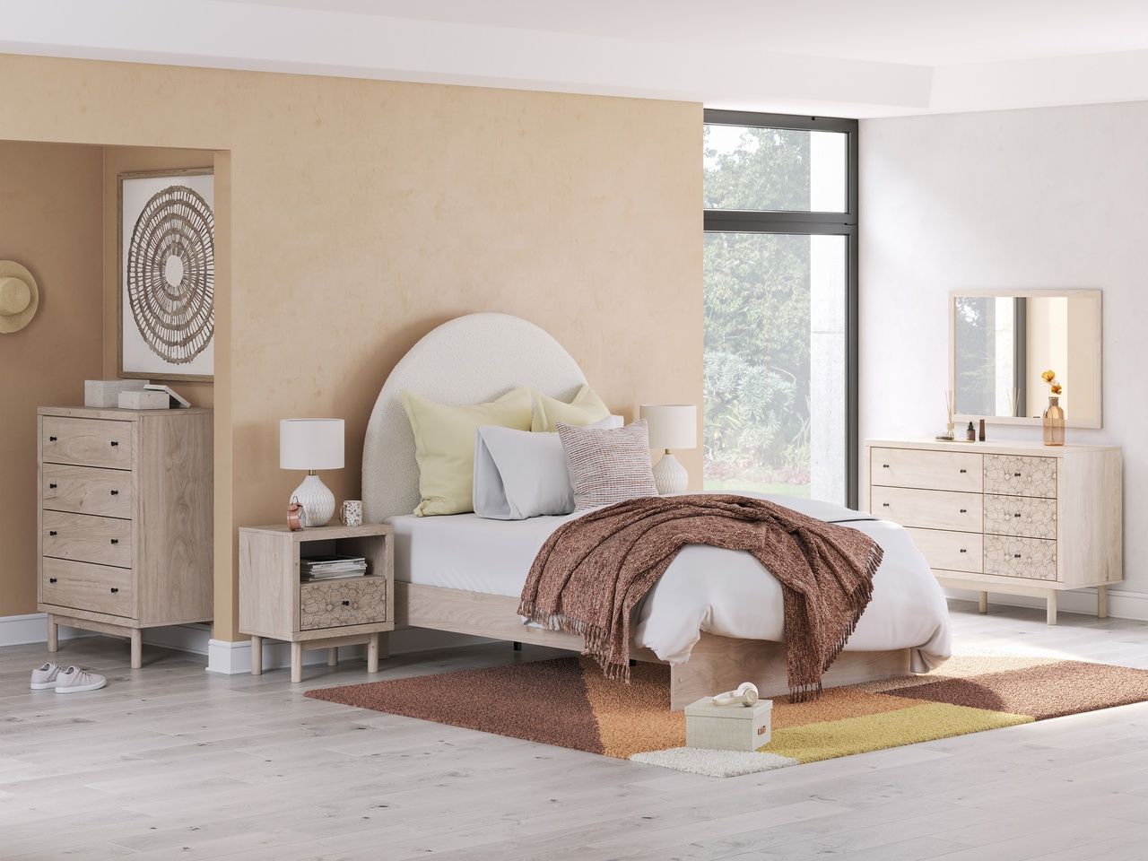 Birkmore Nightstand In Tan NCB156691