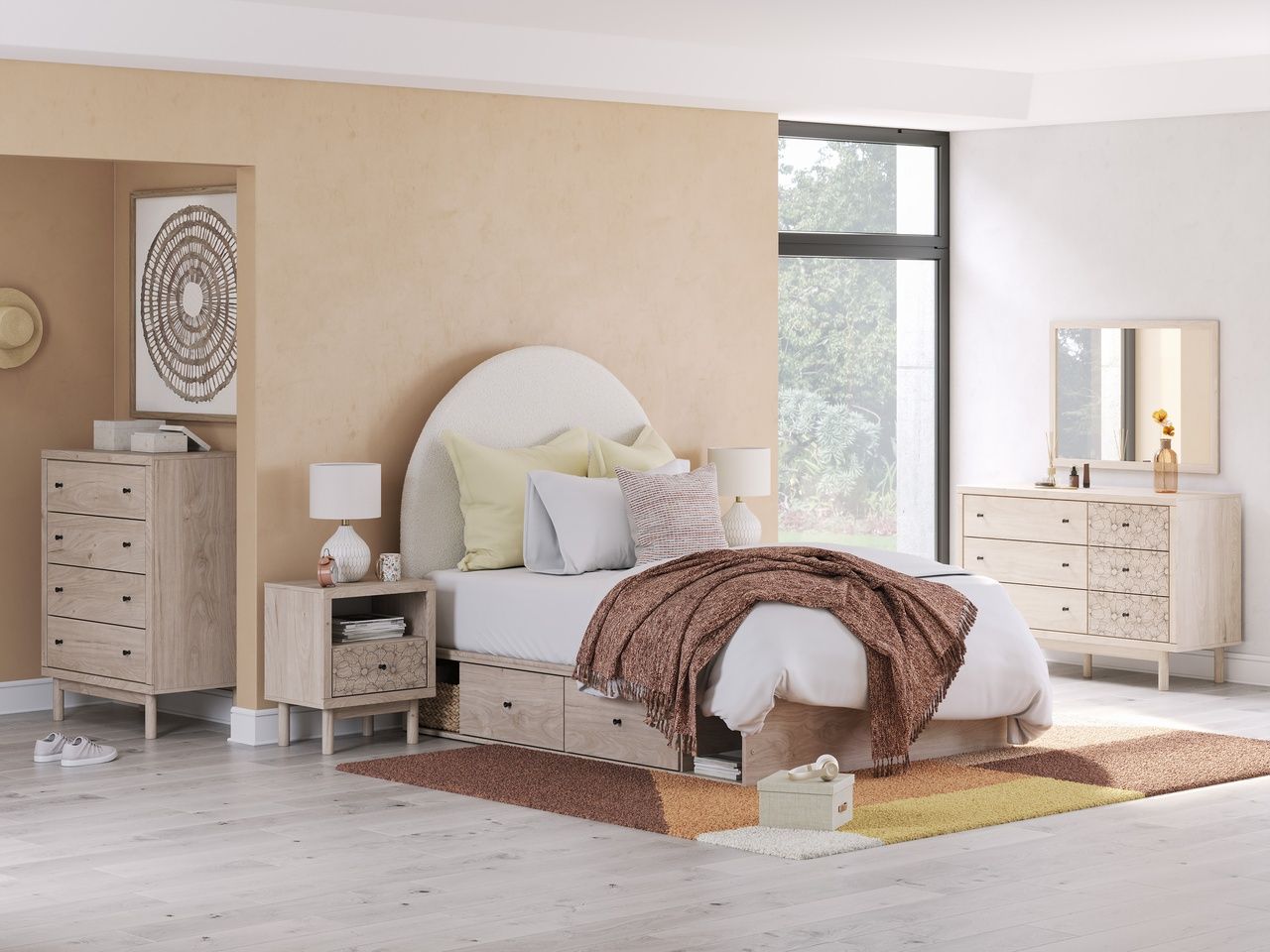 Birkmore Nightstand In Tan NCB156691