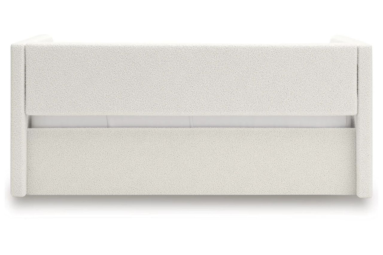 Birkmore Full Upholstered Day Bed In Tan and White NCB1566B10