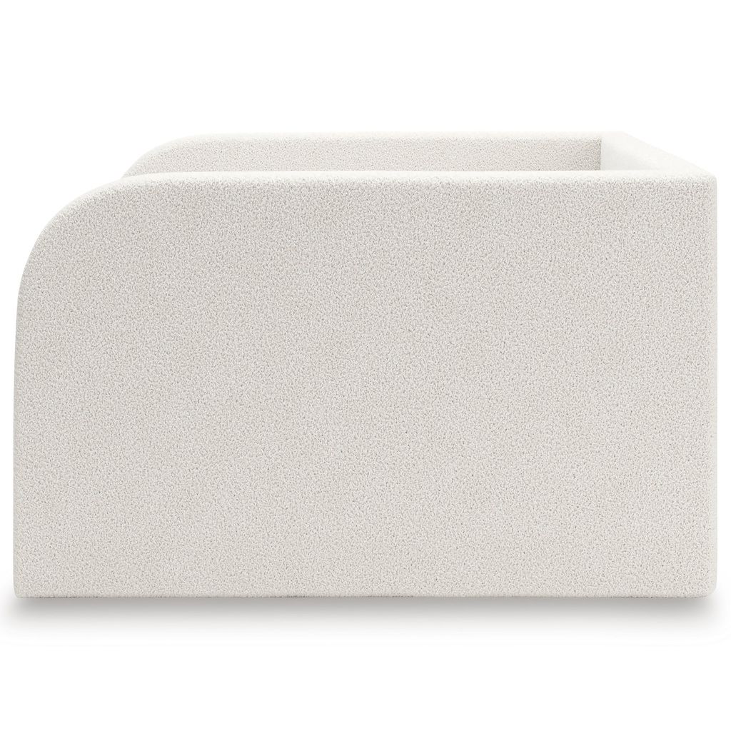 Birkmore Full Upholstered Day Bed with Storage In Tan and White NCB1566B11