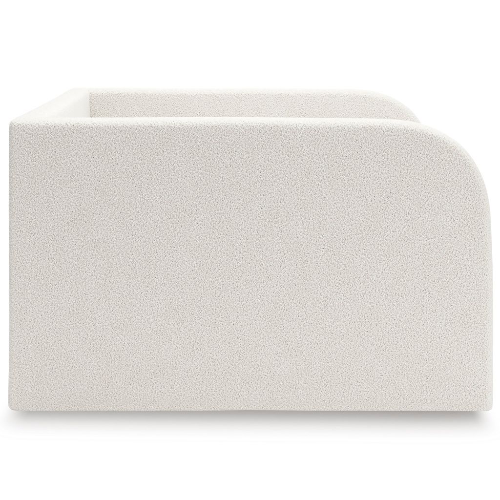 Birkmore Full Upholstered Day Bed with Storage In Tan and White NCB1566B11