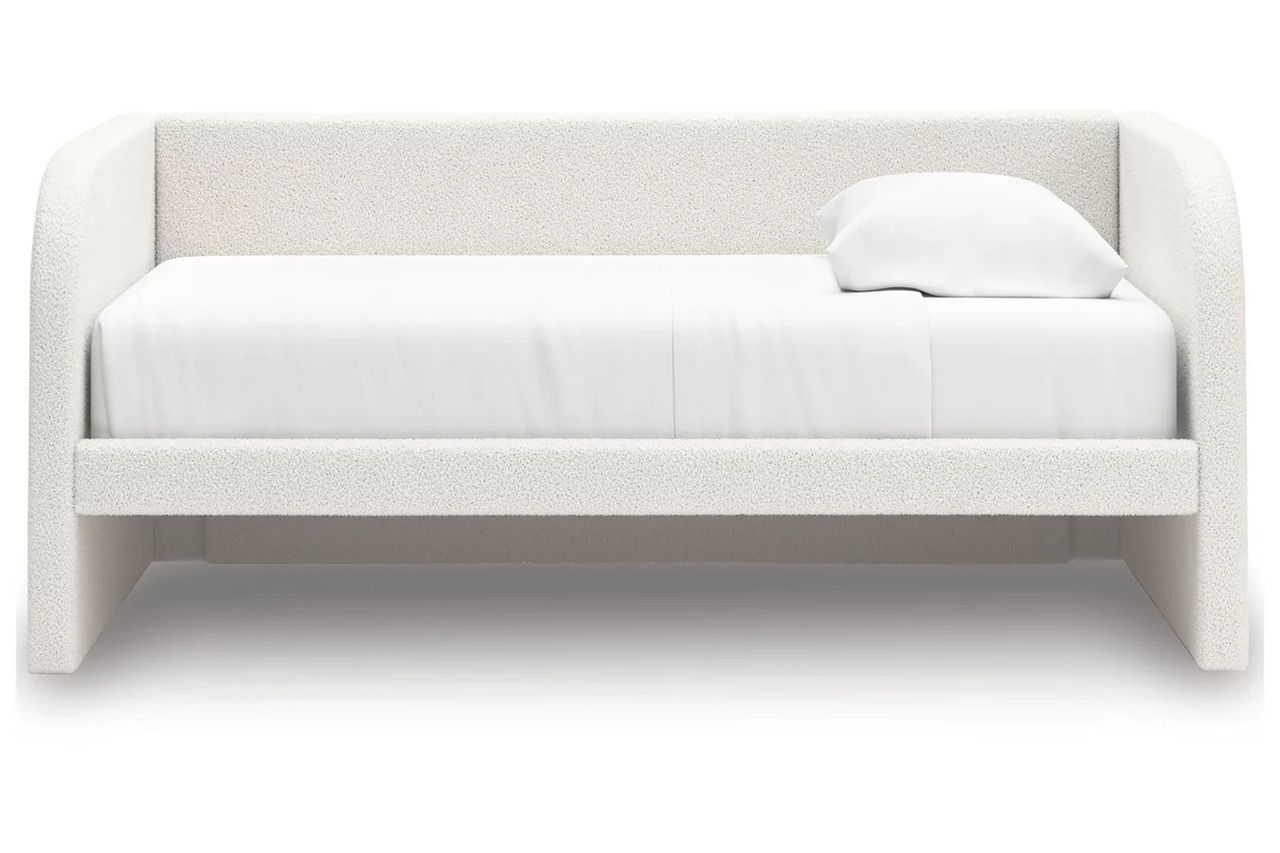 Birkmore Twin Upholstered Day Bed In Tan and White NCB1566B8
