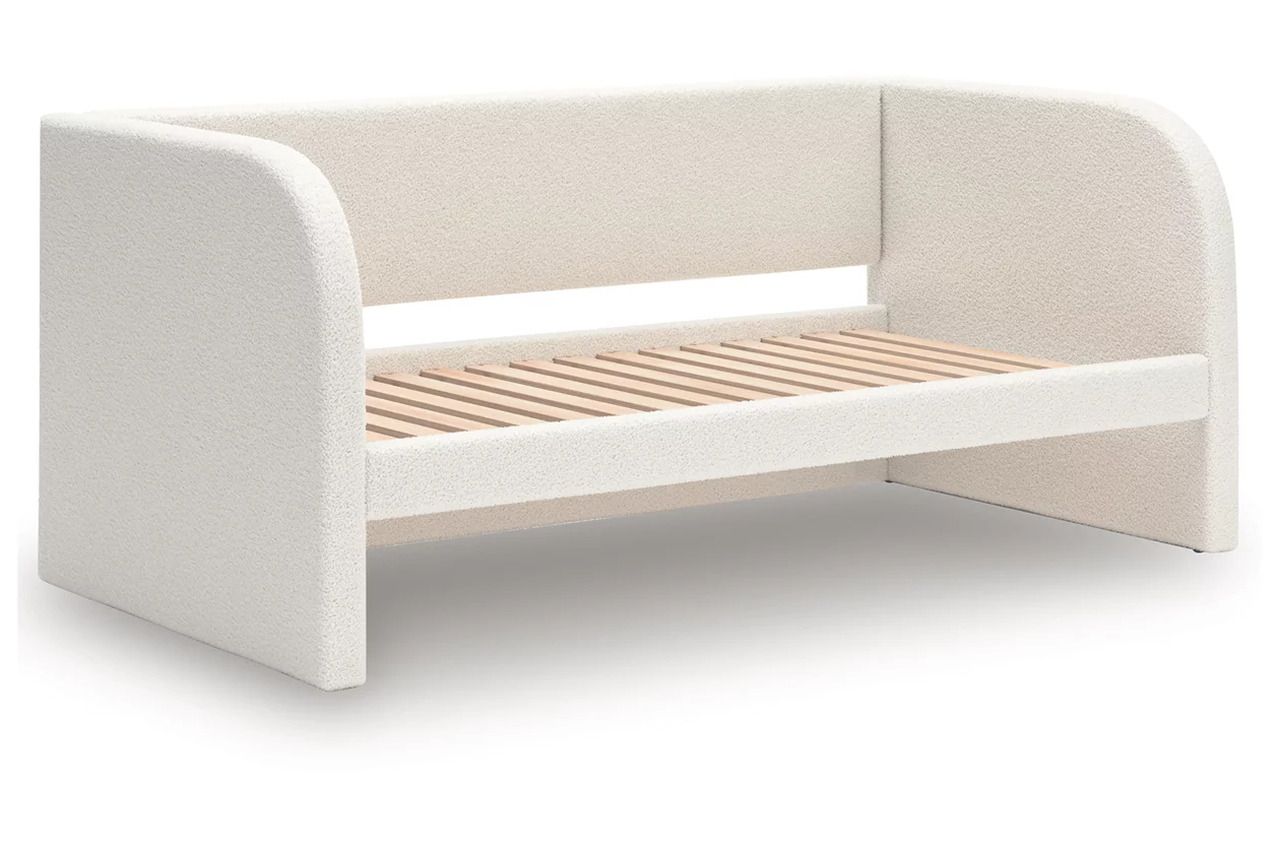 Birkmore Twin Upholstered Day Bed In Tan and White NCB1566B8