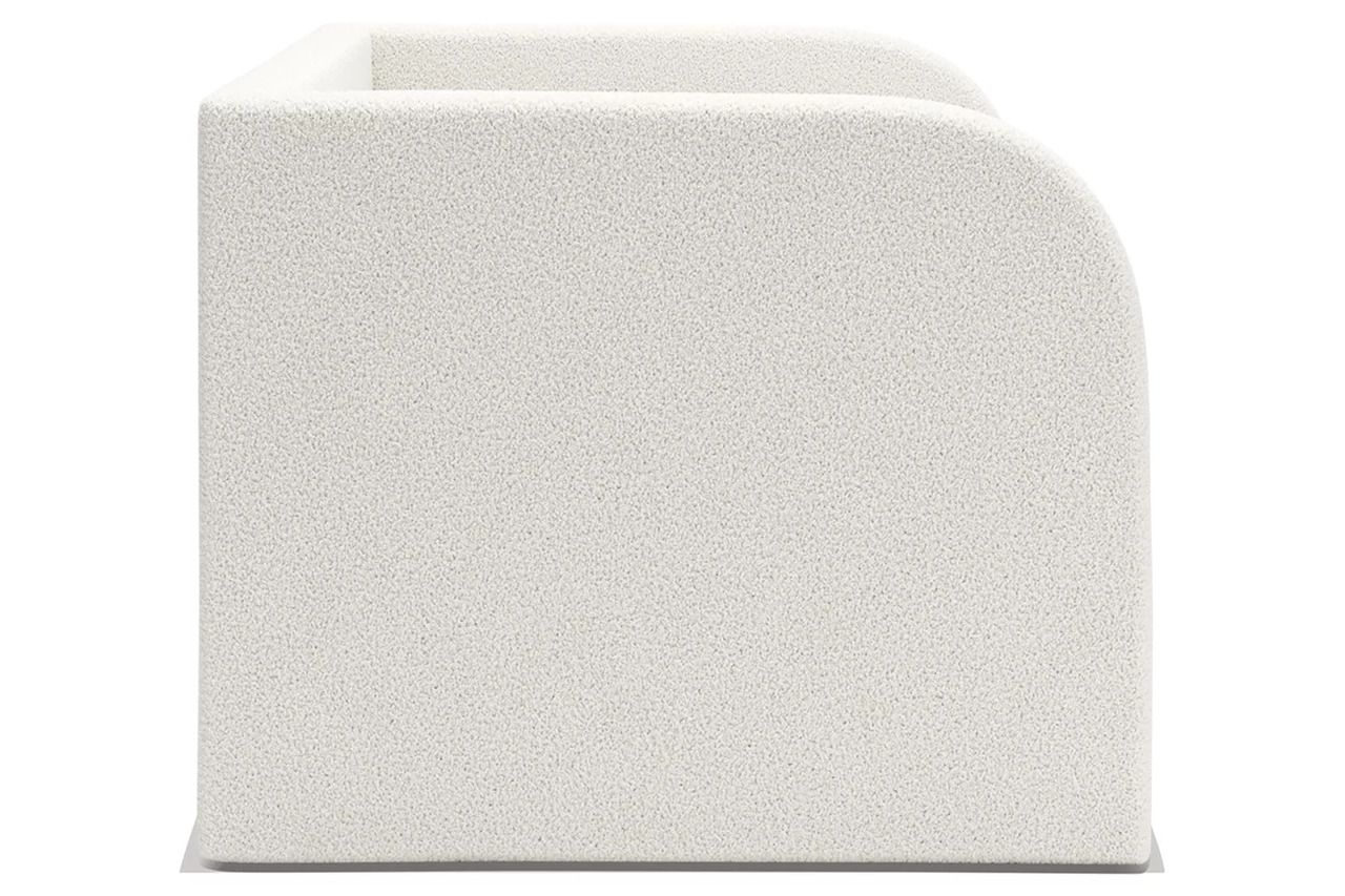 Birkmore Twin Upholstered Day Bed with Storage In Tan and White NCB1566B9