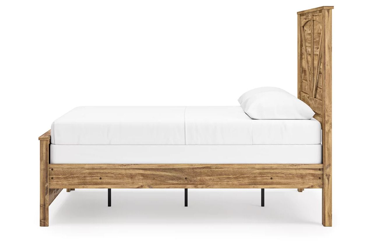 Hastiport Queen Crossbuck Panel Bed In Brown NCB1580B2