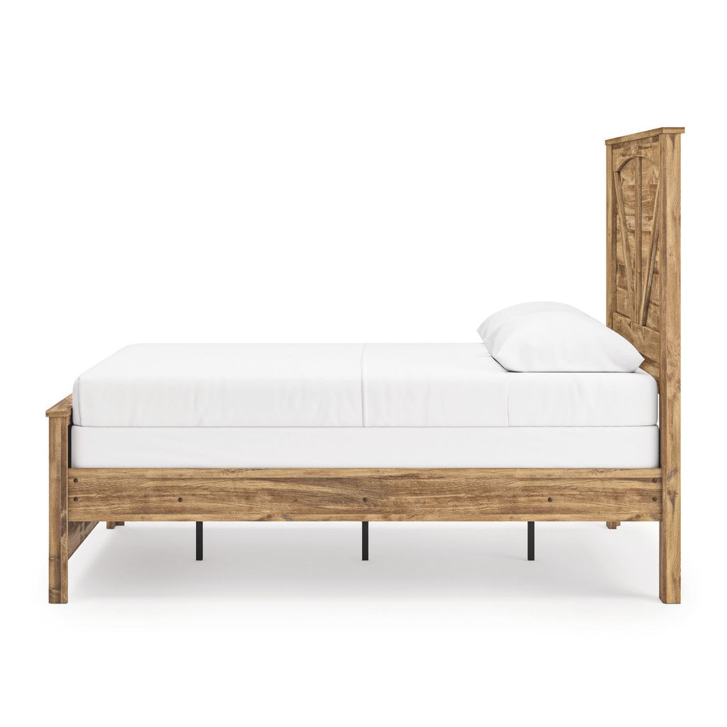 Hastiport Queen Crossbuck Panel Bed In Brown NCB1580B2