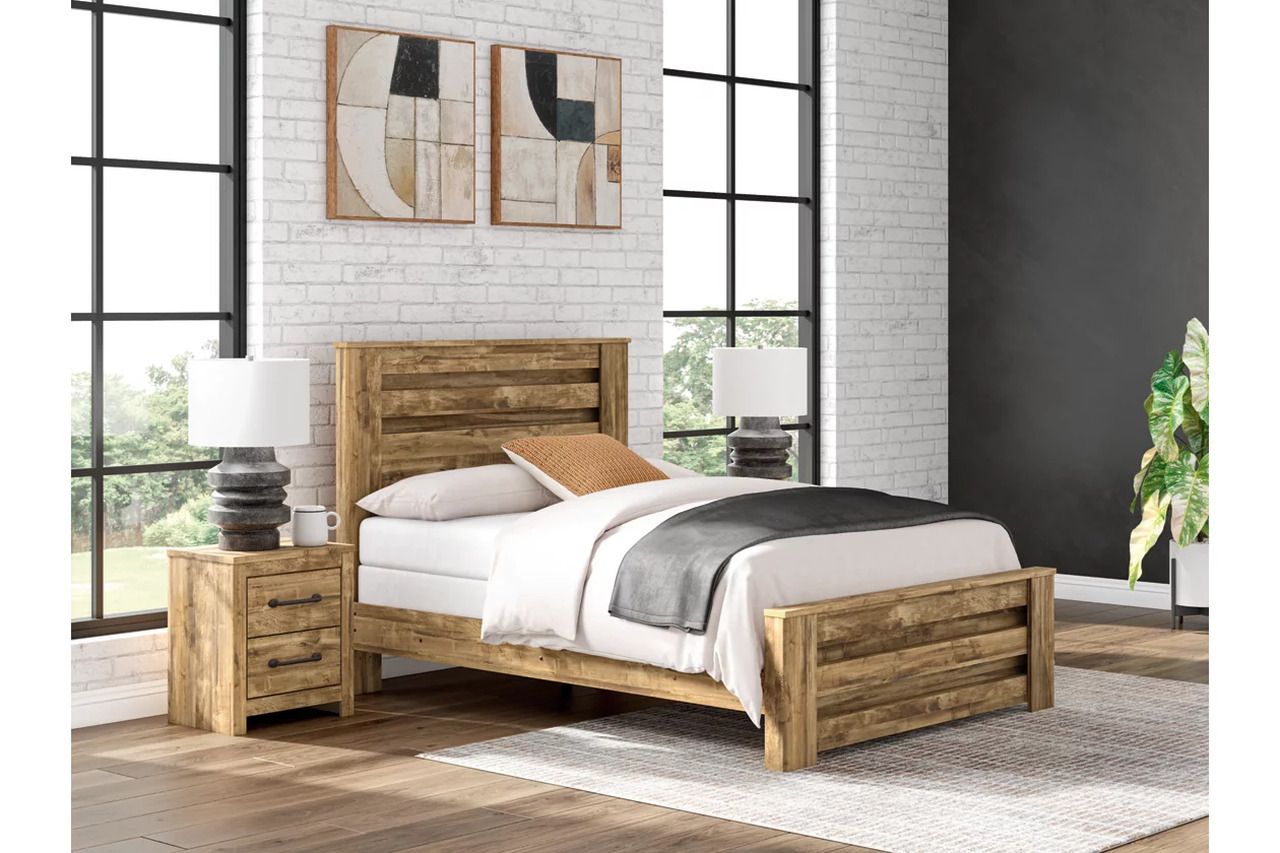 Hastiport Queen Panel Bed In Brown NCB1580B4