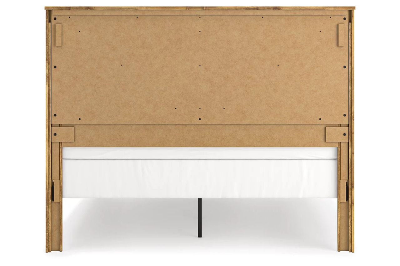 Hastiport King Crossbuck Panel Bed In Brown NCB1580B6