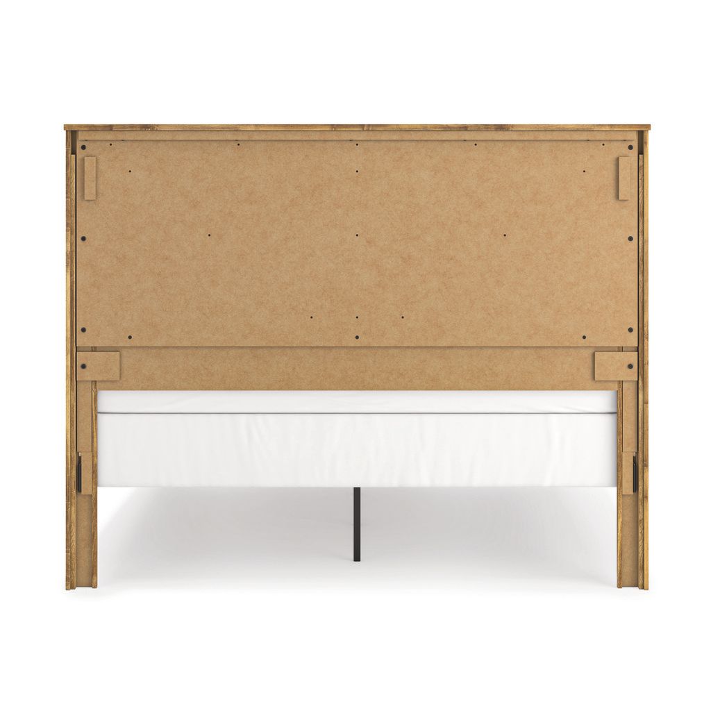 Hastiport King Crossbuck Panel Bed In Brown NCB1580B6