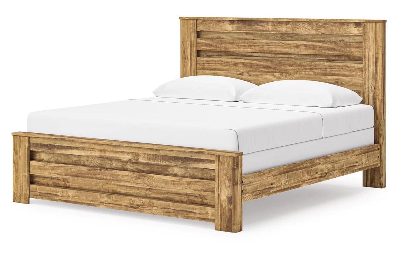 Hastiport King Panel Bed In Brown NCB1580B7
