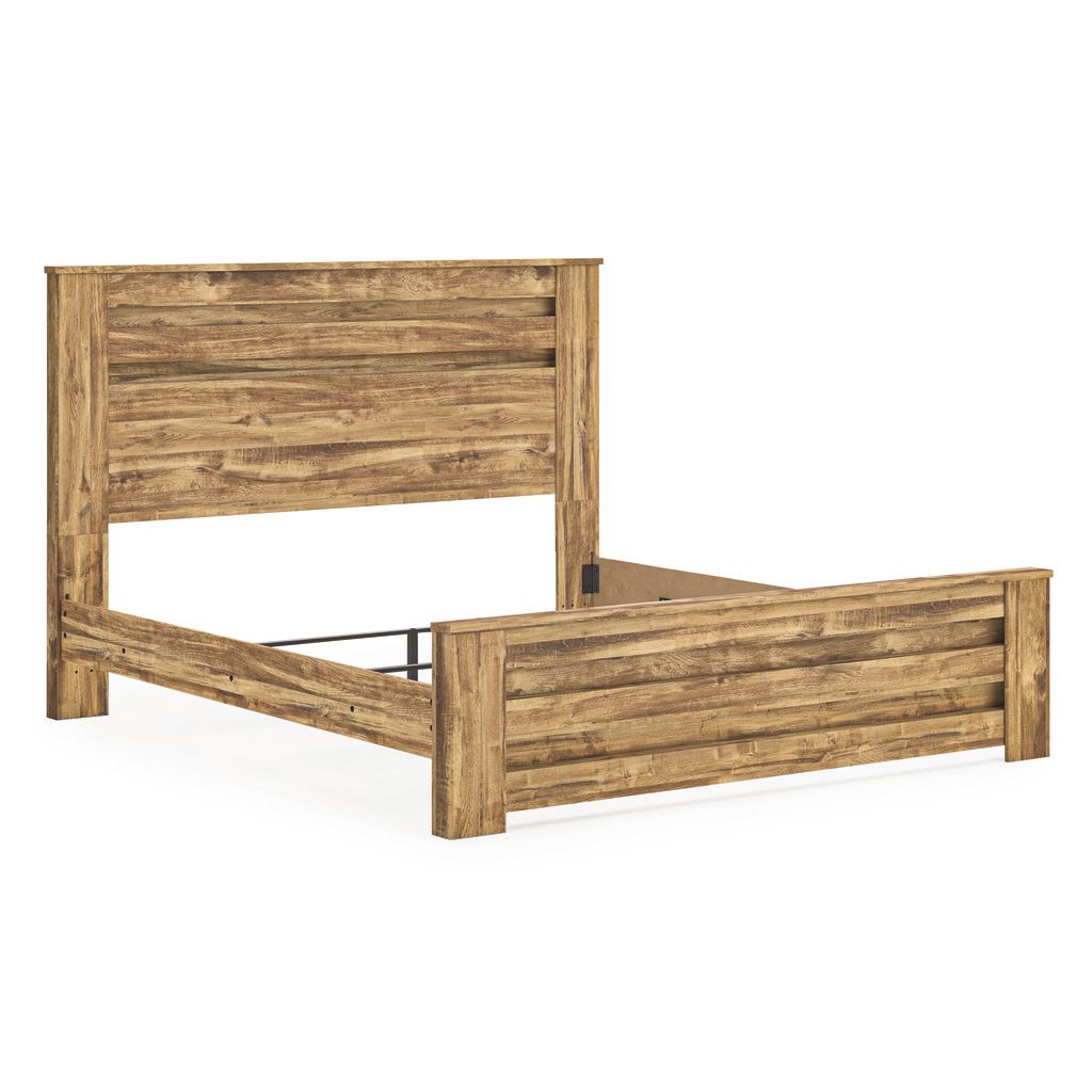 Hastiport King Panel Bed In Brown NCB1580B7