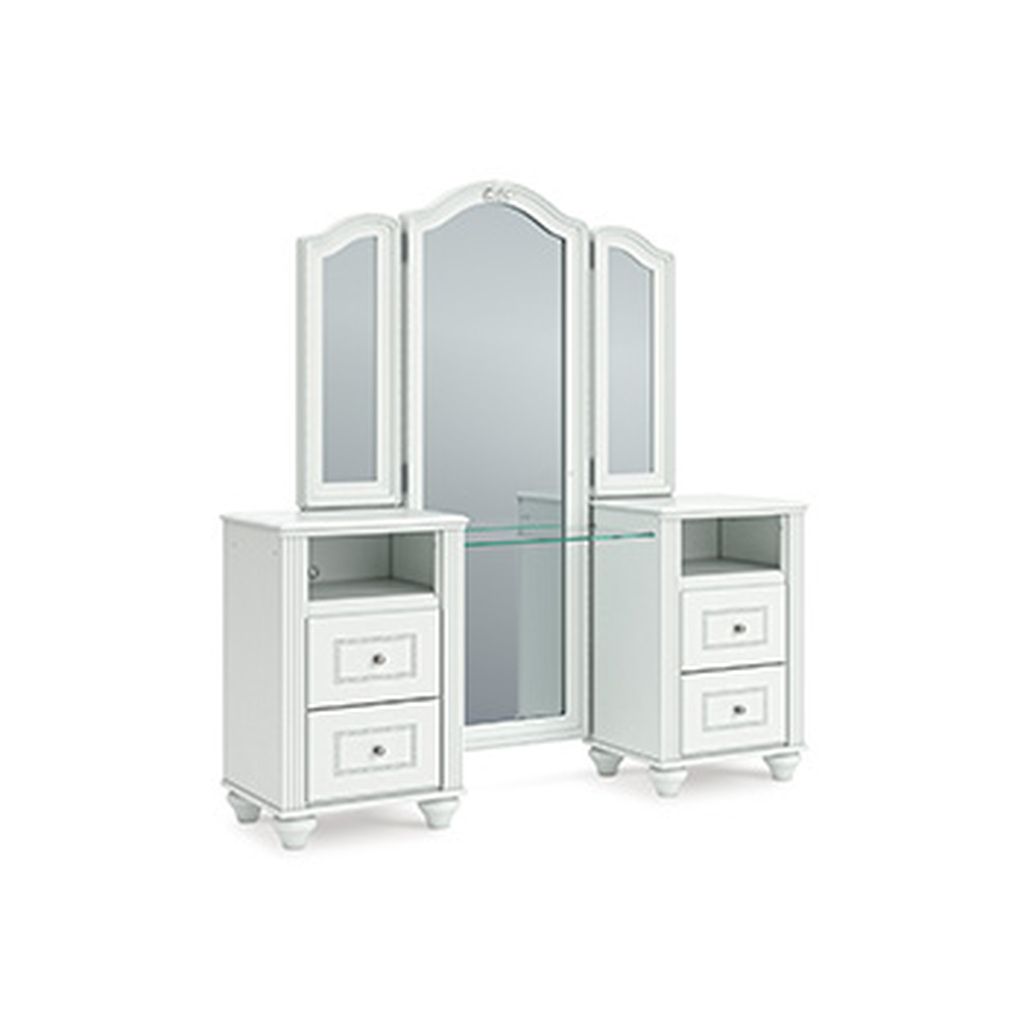 Trindura Vanity Mirror In White NCB181925