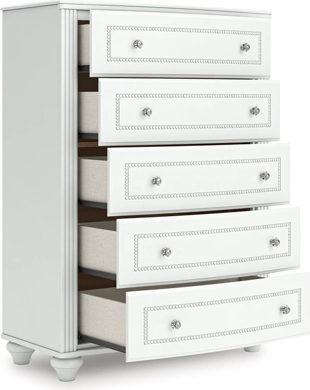 Trindura Chest of Drawers In White NCB181946