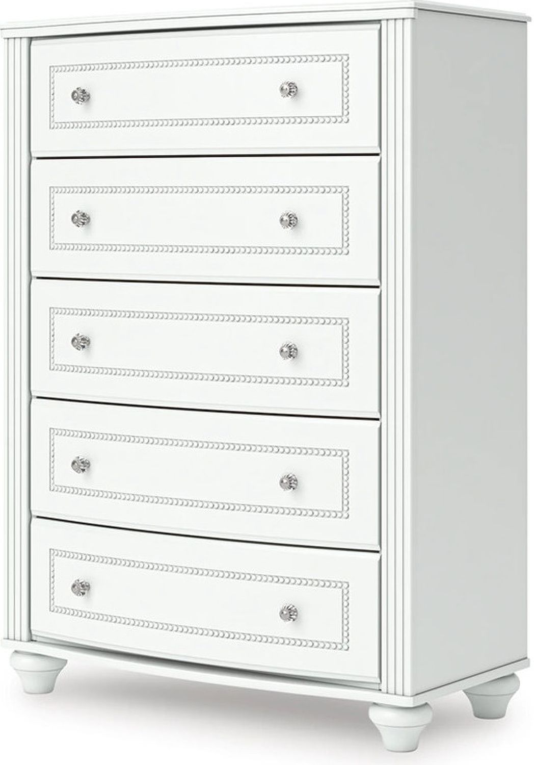 Trindura Chest of Drawers In White NCB181946