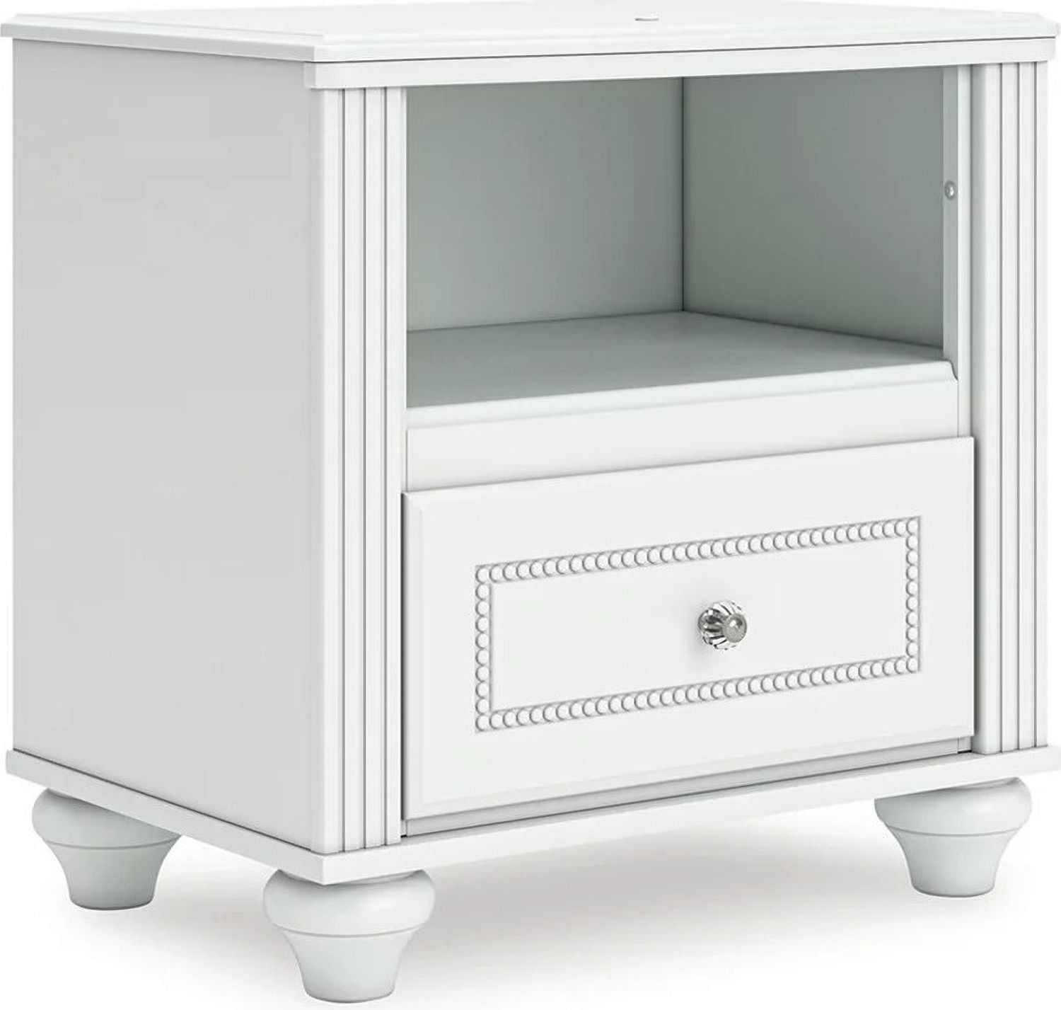 Trindura Nightstand In White NCB181991