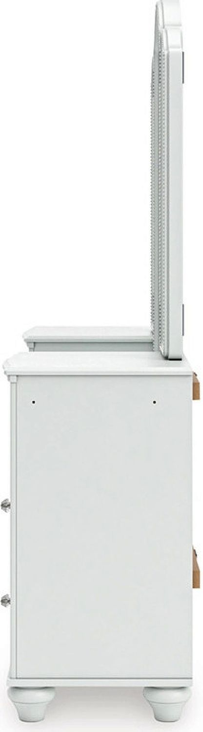 Trindura Vanity with Mirror In White NCB1819B16