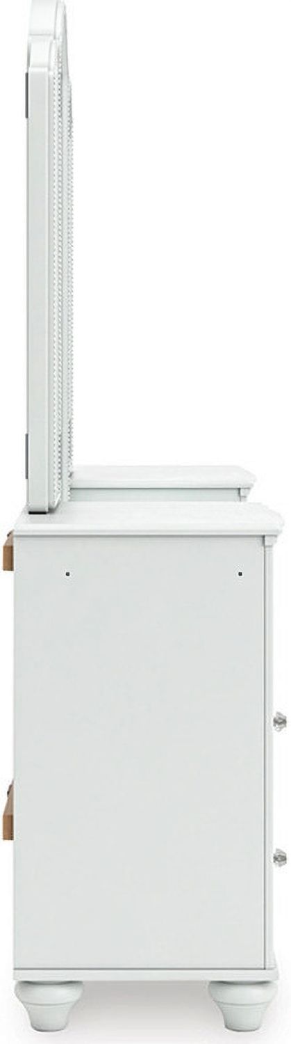 Trindura Vanity with Mirror In White NCB1819B16