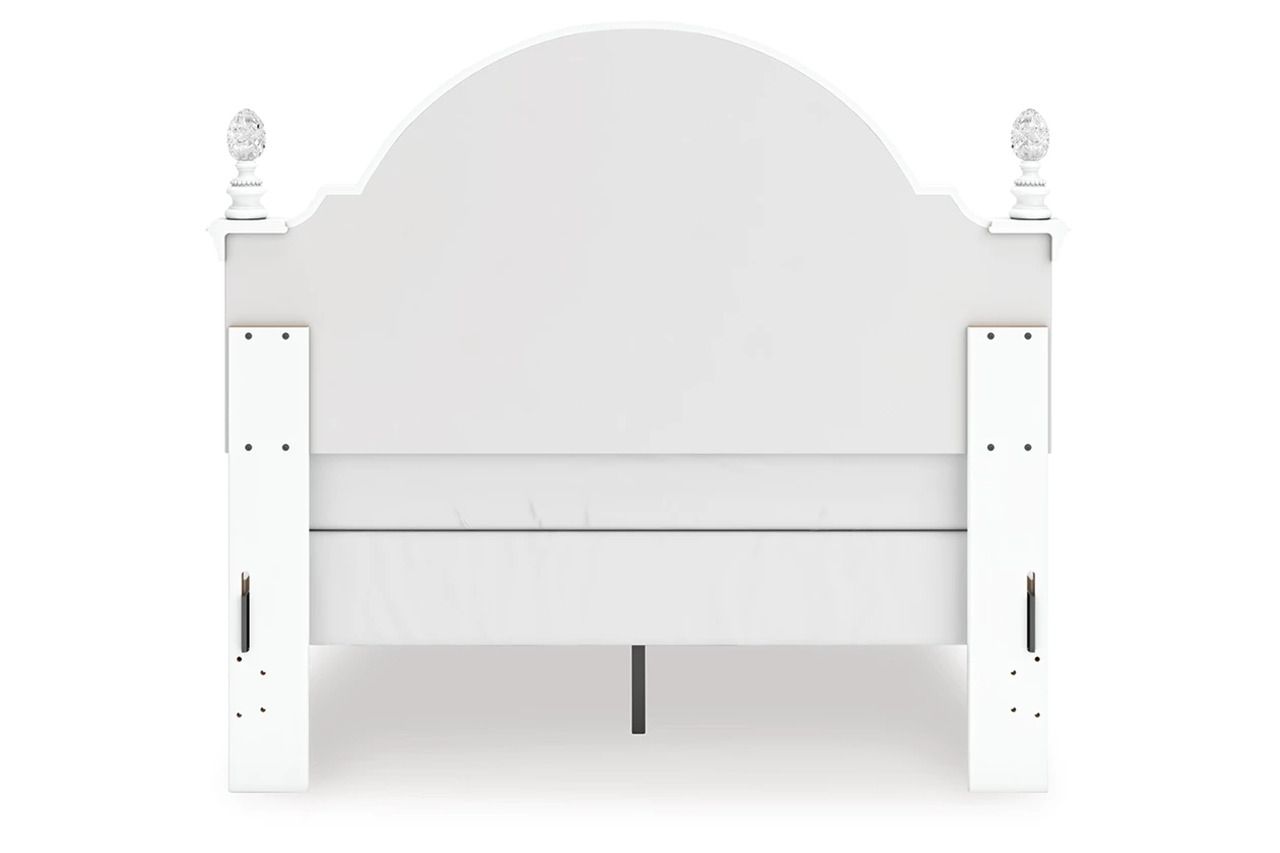 Trindura Full Upholstered Panel Bed In White NCB1819B6