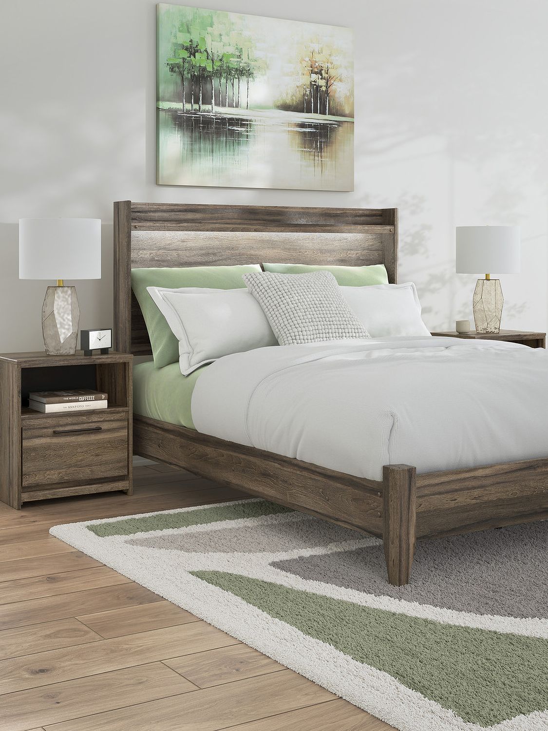Jusika Bedroom Mirror In Brown NCB200536
