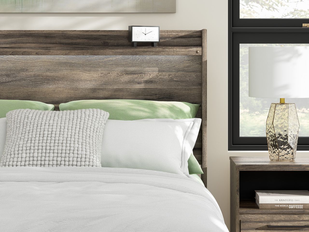 Jusika Full Panel Headboard In Brown NCB200587