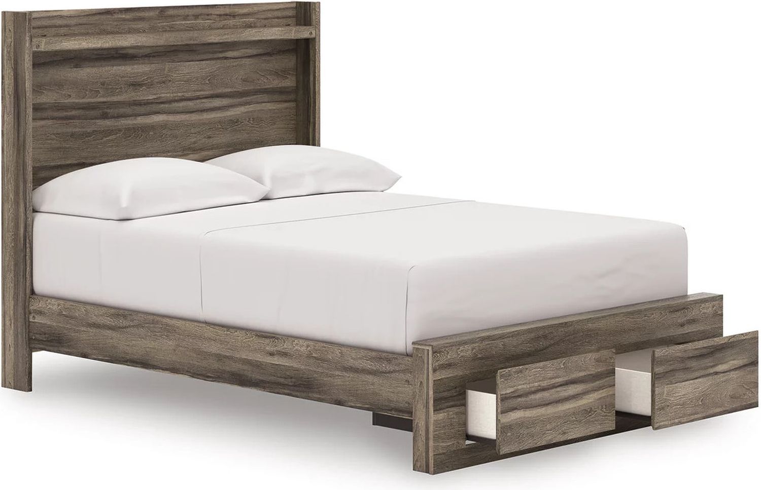 Jusika Full Panel Storage Bed In Brown NCB2005B10