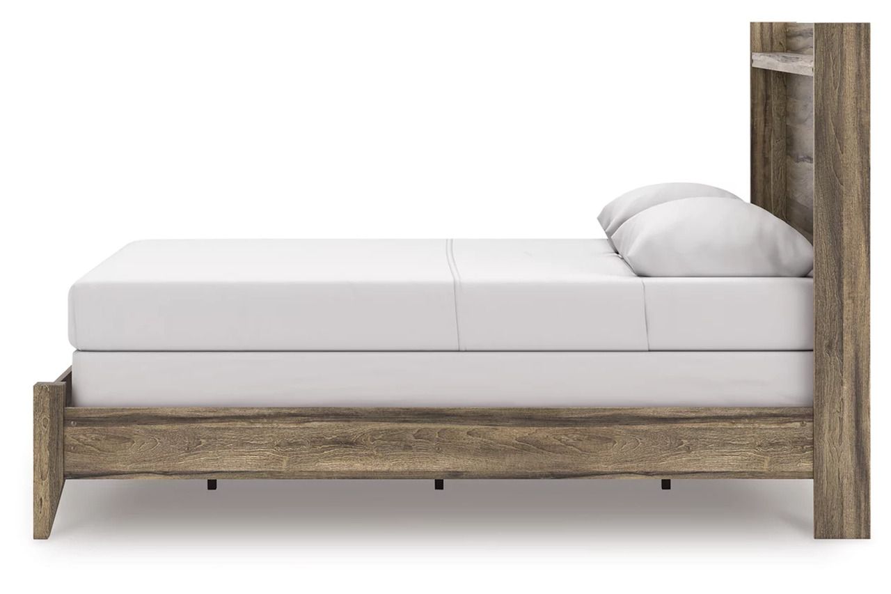 Jusika Queen Panel Bed In Brown NCB2005B2