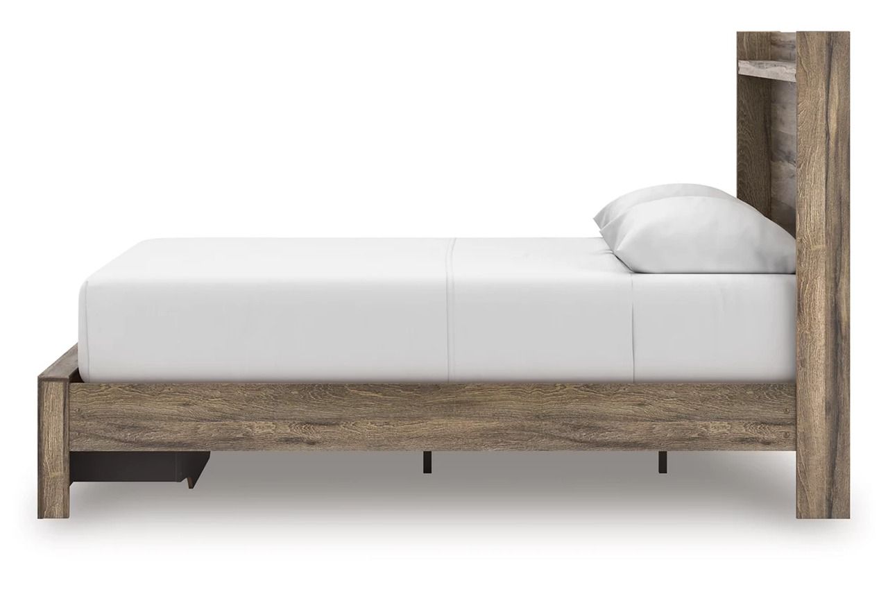 Jusika Queen Panel Storage Bed In Brown NCB2005B4