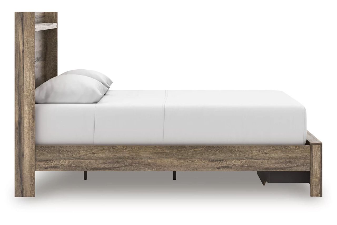 Jusika Queen Panel Storage Bed In Brown NCB2005B4