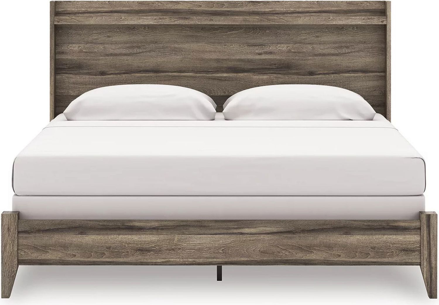 Jusika King Panel Bed In Brown NCB2005B6